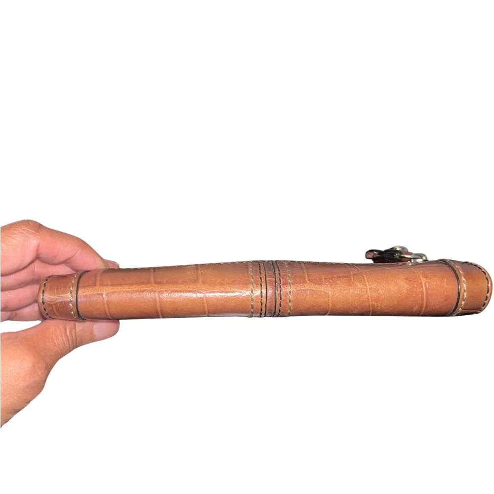 Fossil Vintage Brown Crocodile Embossed Wallet - Picture 9 of 12